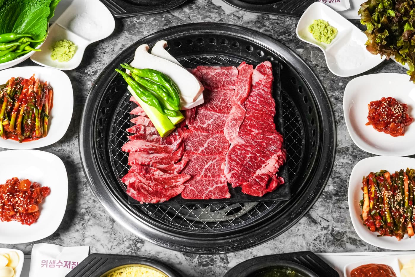 단소상회 풀테이블 세팅